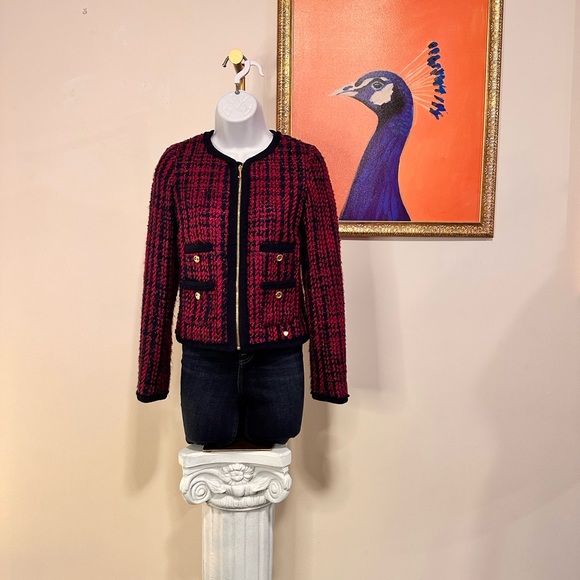 Juicy Couture Tweed Cardigan Jacket - Picture 2 of 8